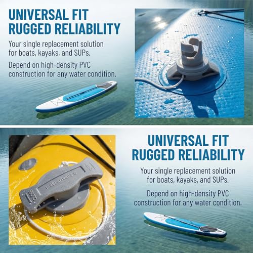 2PCS Inflatable Boat Air Valve Cover Plugs - Leak-Proof PVC