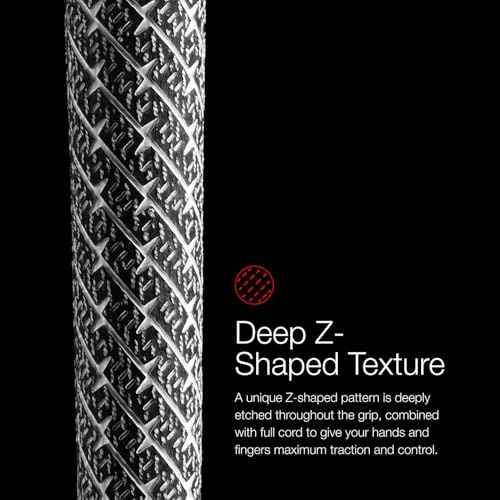Golf Pride ZGrip Cord Golf Grip - Durable Rubber & Cotton Cord Grip - Firm Feel with High-Traction Texture