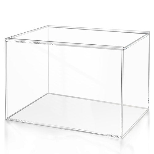 Mini Helmet Display Case, Clear Acrylic Display Cases for 1/2 Football Baseball Helmet Showcase, UV Protection Mini Helmet Storage Box – 1 Pack