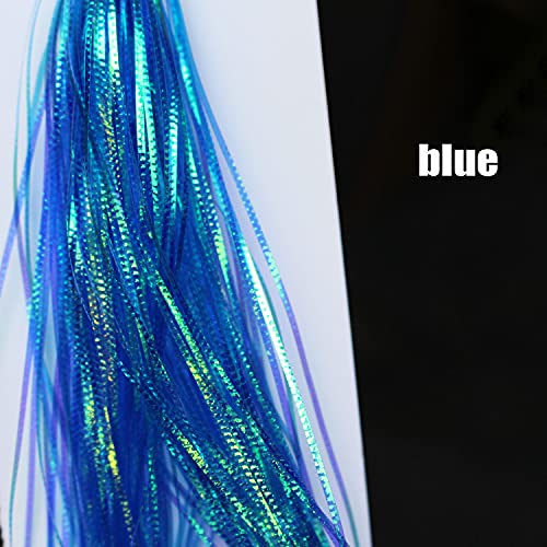 Fly Tying Flash Material Set - 5 Colors Lateral Scale Tinsel for Streamers