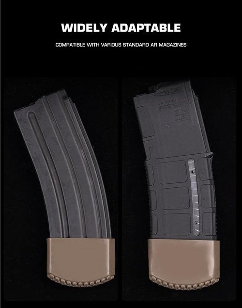 OAREA 3pcs Mag Protection Cover, Multi-Function Magazine Bottom Case for Rifle AR M4 5.56, Standard Magazine(BK)