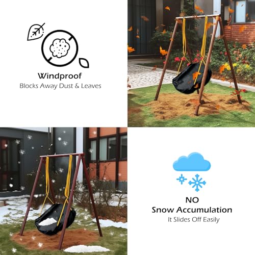 Outdoor Toddler Swing Seat Cover Waterproof UV-Resistant Fit Most Swings