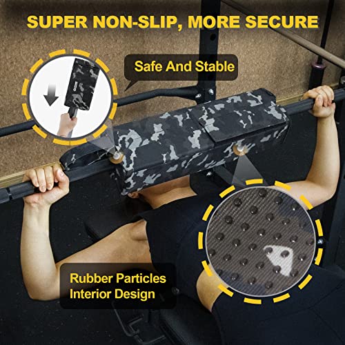 Green Camo Barbell Pad for Hip Thrusts Squats & Lifting | Power Guidance