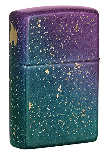 Starry Sky Iridescent Pocket Lighter - Windproof Refillable Zippo