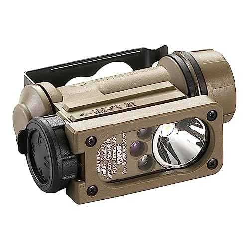 Streamlight 14531 Sidewinder 55-Lumens Compact II Aviation Flashlight with Rail Mount & Headstrap in Clamshell, Coyote
