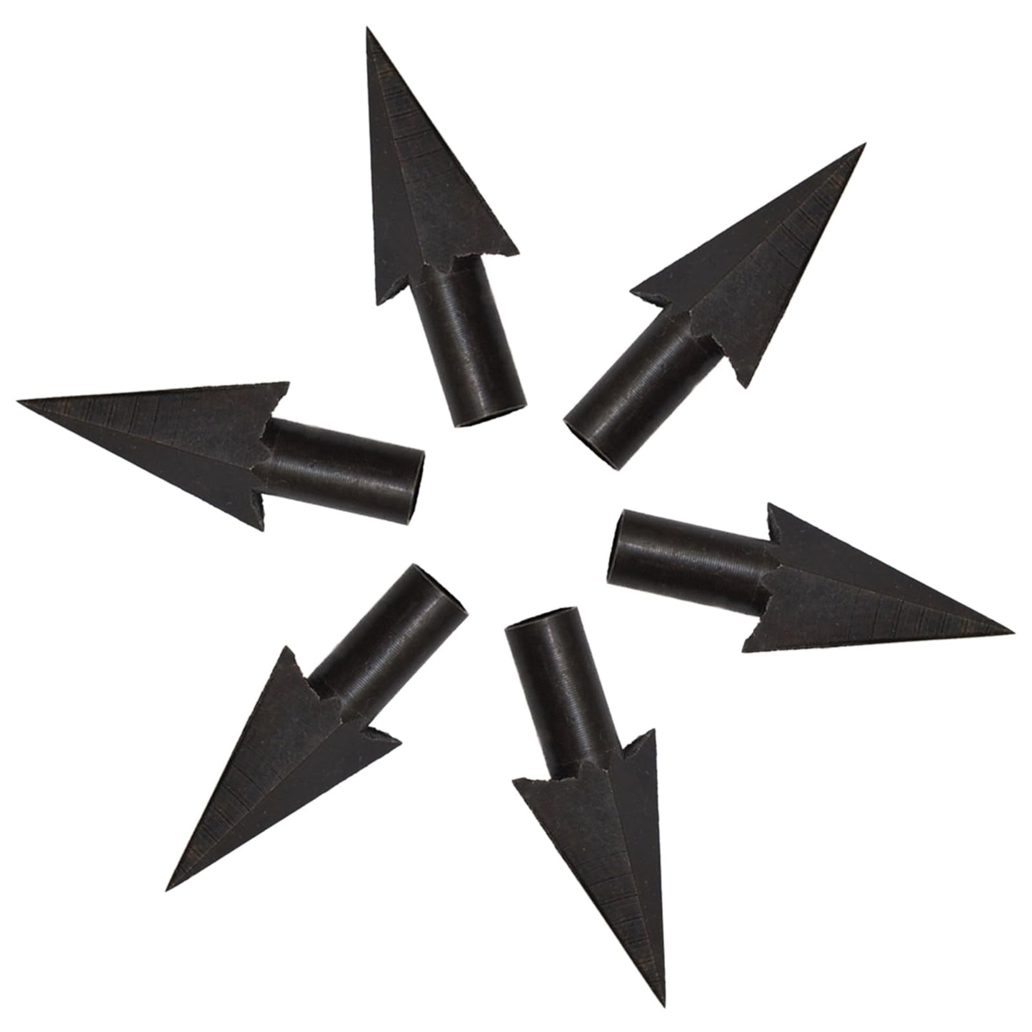 Kangnice 6Pcs Tip Broadheads Traditional Metal Archerys Arrowheads Head Point Tip for Wood and