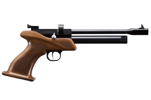 Lancer Tactial x SnowPeak CP1-M CO2 5.5mm .22 Caliber Air Gun - (Black/Wood) Up to 500 fps