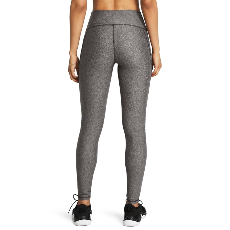 Under Armour Women’s HeatGear Armour High-Waisted Pocketed Leggings - Charcoal Light Heather / Black+Medium