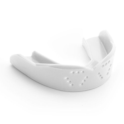 SISU 3D Mouthguard, Snow White - 2.0mm Thin - for Athletes Over 5’ Tall - Pre-Formed for Custom-Molded Fit - Remoldable Up to 20 Times - Non Toxic