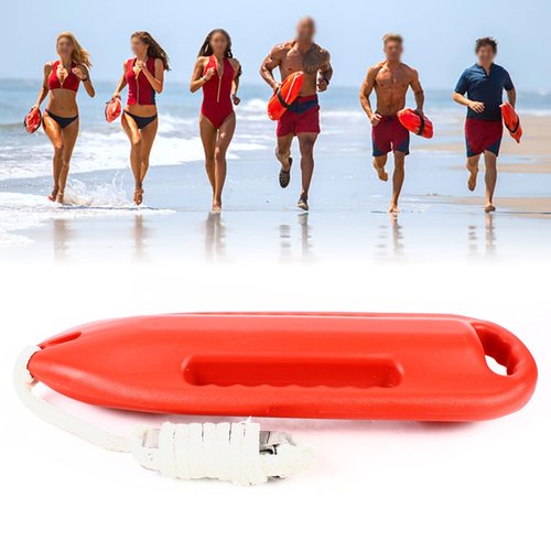 Jiabailie 3 Handle Rescue Can Swimming,Lifeguard Rescue Tube,Swimming Float W/5.25ft Pe Rope for Water Life Saving Safe Swim Training Swim Buoy Safety Float with Adjustable Waist Belt