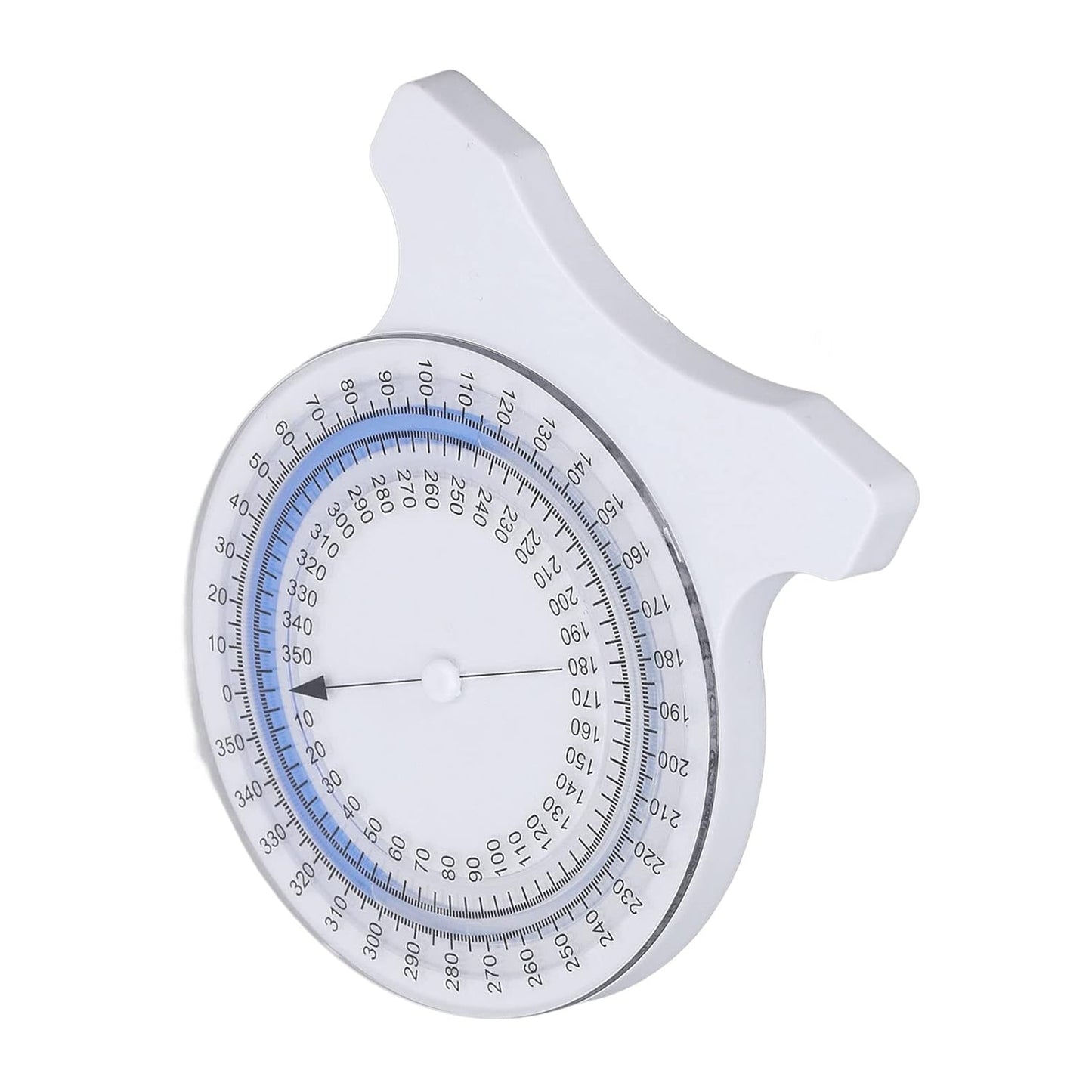 Inclinometer, Bubble Good Sealing Non Leak Clean Physical Therapy Inclinometer 0 to 360 Degree Measurement for Range of Motion Measurement (Blue)