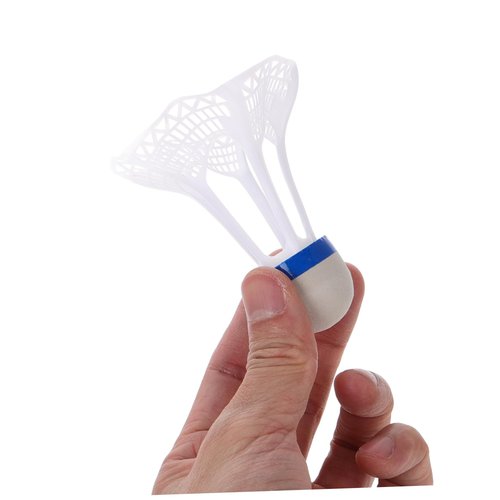Happyyami 3pcs Windproof Badminton Nylon Badminton Glow in The Dark Birdies for Self Training Racket Shuttlecocks Outdoor Birdies White Plastic