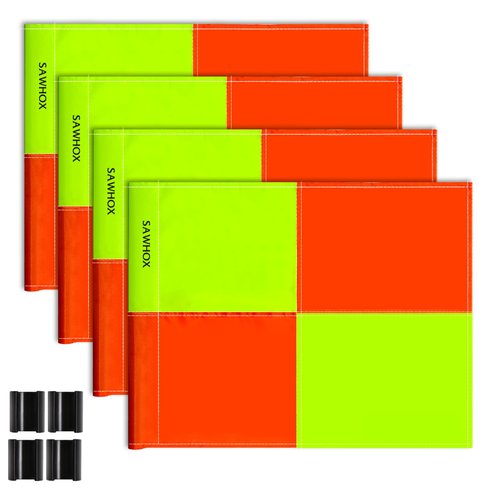 SAWHOX Replacement Soccer Corner Flags, Set of 4