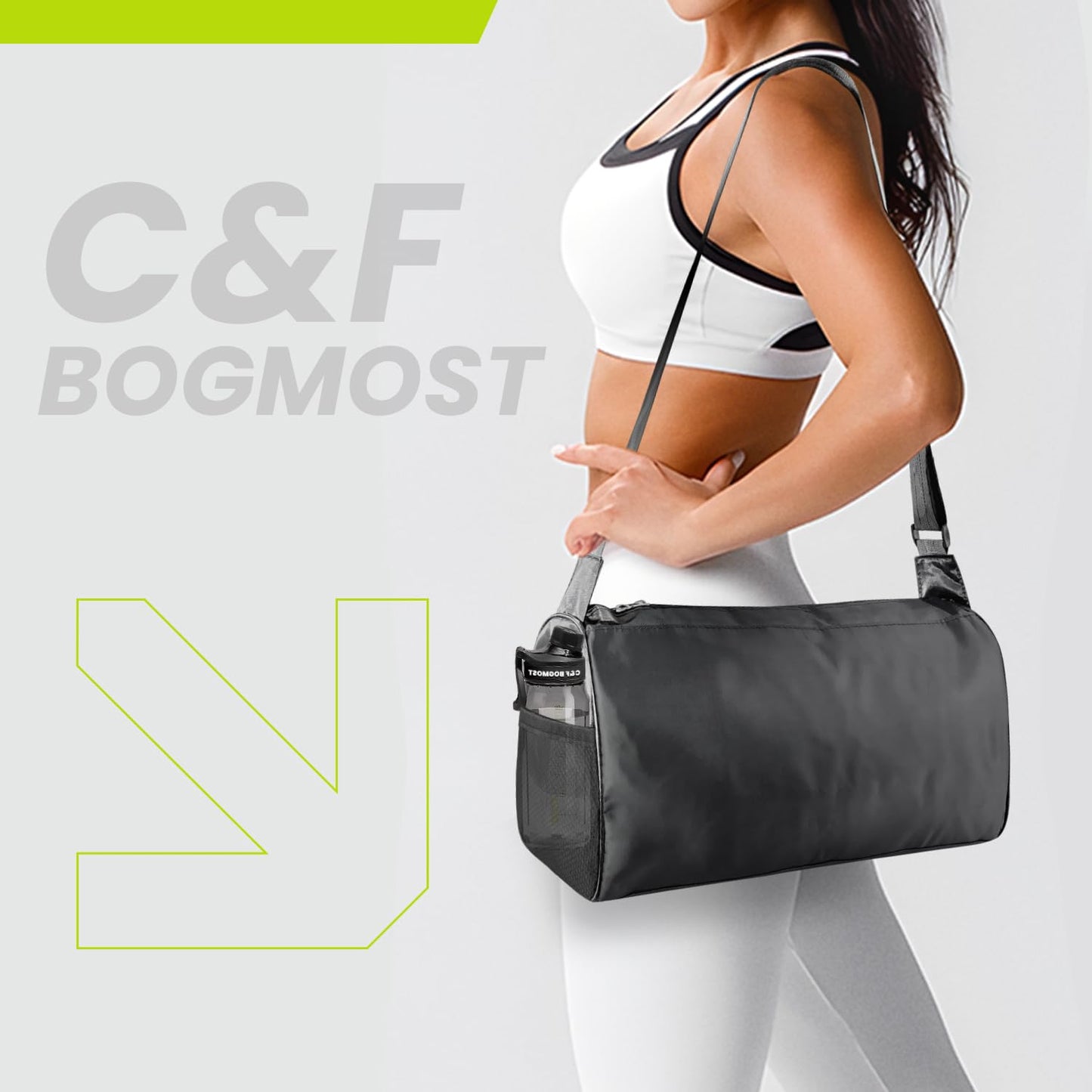 C&F BOGMOST Small Travel Duffel Bag Foldable Waterproof Gym Bag for Gym Beach Swim Bags Men Women Duffle Bag Lightweight Oxford Cloth Sports Bags -Rose Red