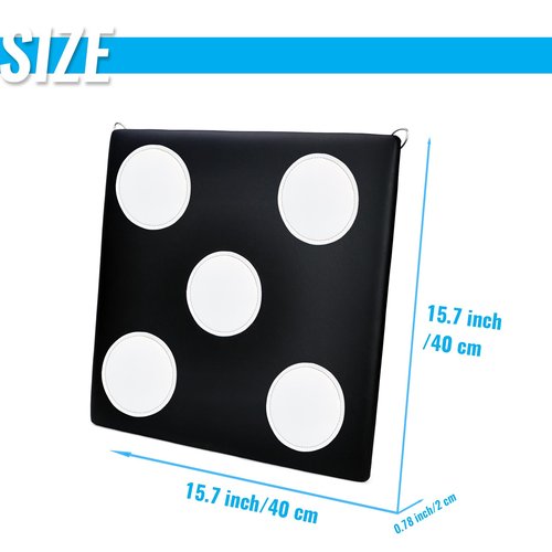 Leather Square Fencing Target - Fencing Practice Target for Foil Saber Epee and Hema - Self-Training Auxiliary Fencing Equipment for Fencer (Five)