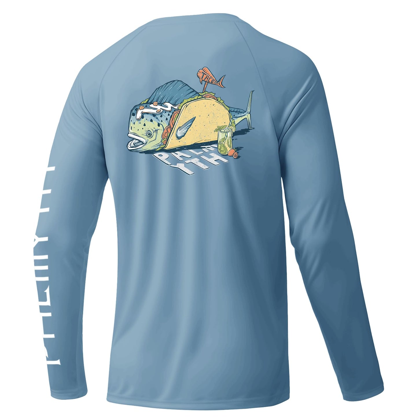 Palmyth Fishing Shirts for Men Long Sleeve UPF 50+ Quick Dry T-Shirt