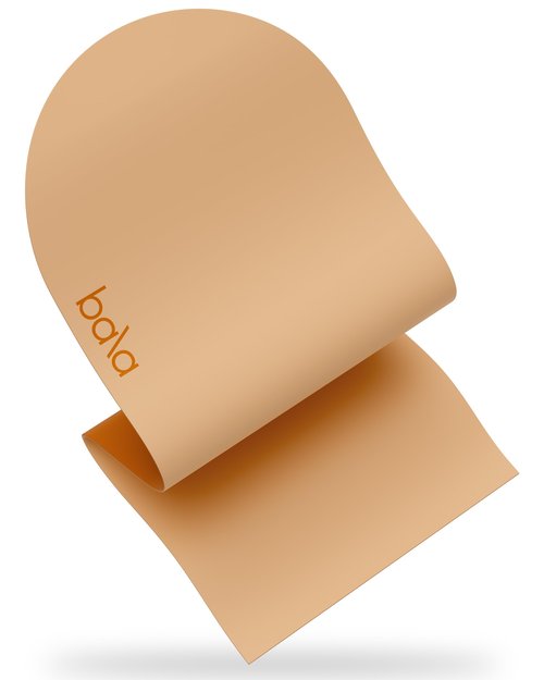 Bala Yoga Mat for Home Gym, 5mm (Sand) - Non Slip Exercise Mat for Home Workout, Stretching, Pilates, Aerobics & Floor & Fitness Work Out - Indoor Exercising Mat