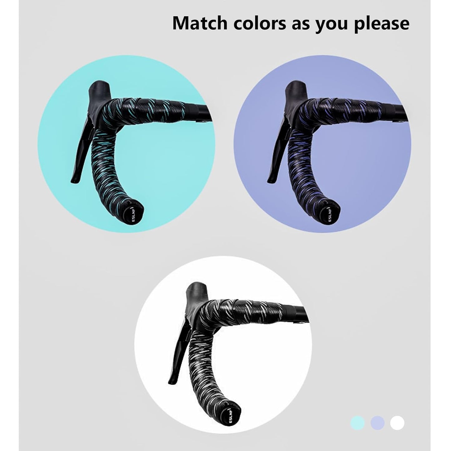 2pcs Bicycle Bar Tape, Bike Handlebar Tape, Road Bicycle Handlebar Tape, Cycling Grip Tape, with 4pcs Handlebar End Plugs, Soft Comfortable, Wear Resistant, Black