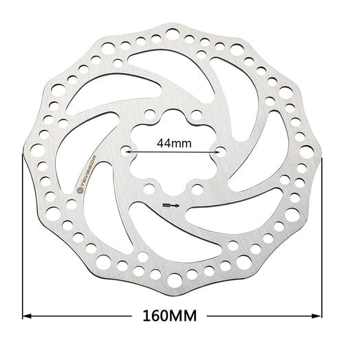 Teyssor 140mm 160mm 180mm 203mm Bike Disc Brake Rotor with 6 Bolts Fit for Road Bike Mountain Bike BMX MTB