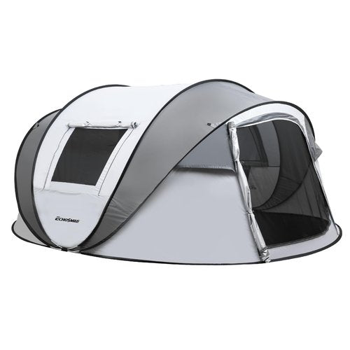 EchoSmile Instant Pop Up Tent for 6, Water Resistant Dome Tent, Easy Setup for Camping, Hiking & Outdoor, Portable with Carry Bag, 3 Season
