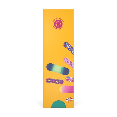 Welly Bravery Badge Value Pack | Adhesive Flexible Fabric Bandages | Assorted Shapes and Patterns for Minor Cuts, Scrapes, and Wounds - 100 Count