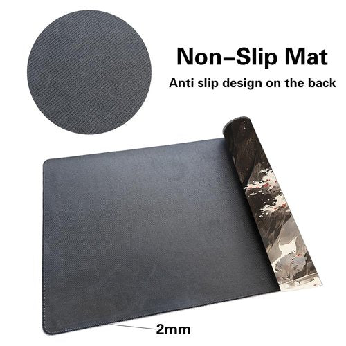 MTG Playmat Size 24x14in Free Storage Bags Non-Slip Backing, Ideal for Card Game Enthusiasts TCG Playmat (Shadow Dragon-No Deck)