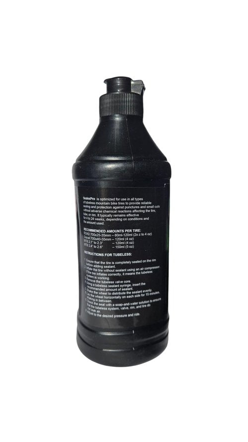 500ml (16oz) SealexPro Tubeless Tire Endurance Sealant Fast-Sealing, Long-Lasting Puncture Protection for Bikes Tires