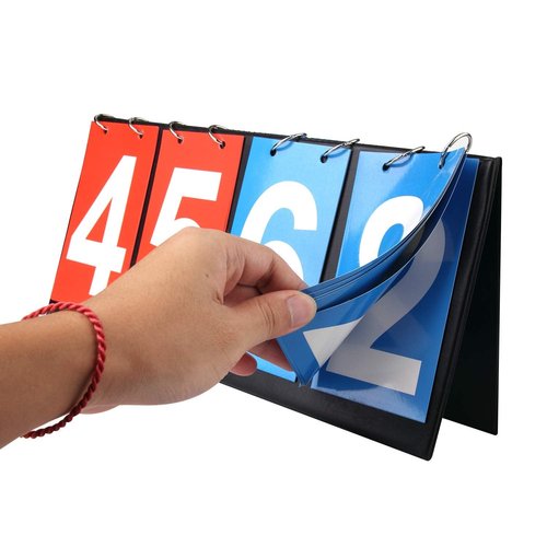yiwoo Scoreboard Score Keeper,Volleyball Basketball Tennis Table Tennis Scoreboards(4-Digital)