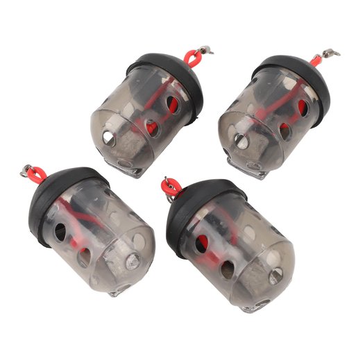 LFMUDNE 4PCS Fishing Bait Cage Trap, Durable Lure Feeder Basket Lure Cage Portable Bait Holder for Carp Fishing (Compact & Lightweight Design)‌