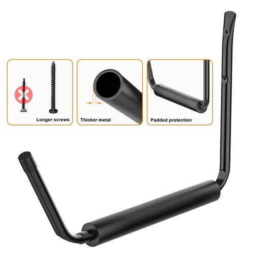 TORACK Kayak Storage Rack, Kayak Wall Mount for Garage Indoor/Outdoor Lightweight Kayaks Holders for Surfboards, Skis, Snowboards, Paddle Boards(Pack of 6)