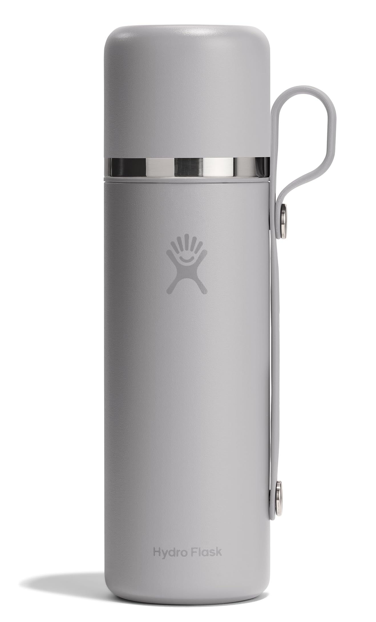 Hydro Flask Hot Flask & Cup – Insulated Stainless Steel, Hot Drink Travel Container for Coffee & Tea 28 Oz Birch Gray