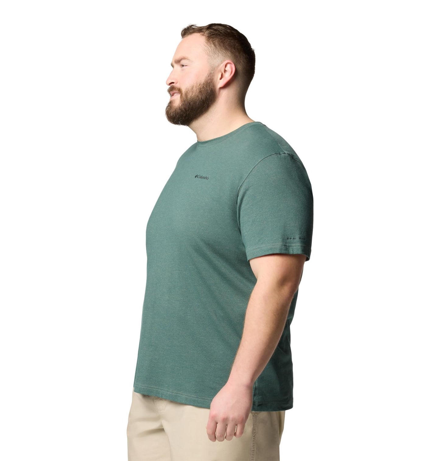 Columbia Mens Thistletown Hills Short Sleeve T-Shirt, Stone Green Heather, 6X