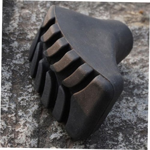 BESPORTBLE Trekking Poles Accessories: Rubber Walking Stick Tips Walking Stick Rubber Tips Black Trekking Pole Tips