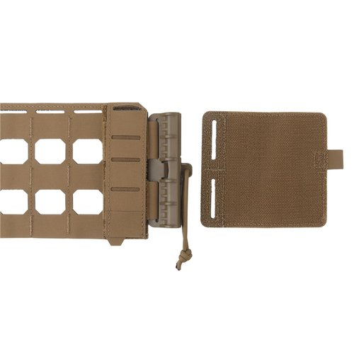 RASPIO Tactical MOLLE Vest Quick Release Elastic Cummerbund, Lightweight Girdle Side Belt Cumberbund Set(Brown)