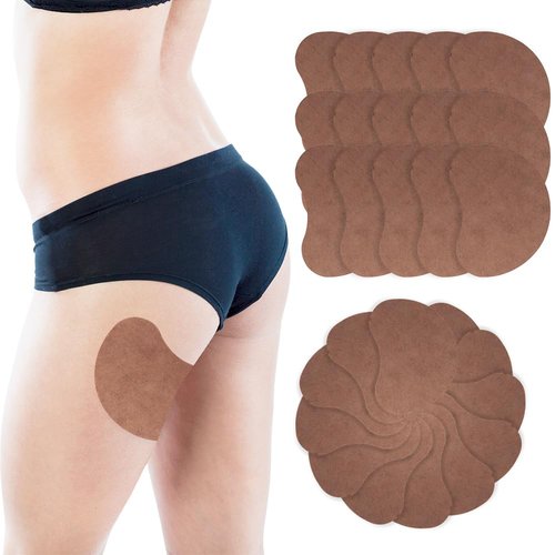 TWZKXC 24 Pcs Thigh Anti Chafing Sticker, Thighs Prevention Anti Friction Pad Thigh Tapes Chafe for Rubbing Protect Silent Sticker, Buttock Lift