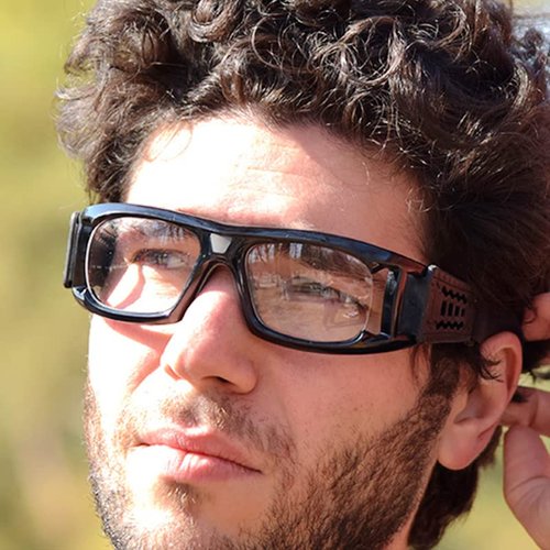 VOLOCOVER（TM Protective Sports Goggles Glasses for Basketball Football Volleyball Squash Hockey (Black)
