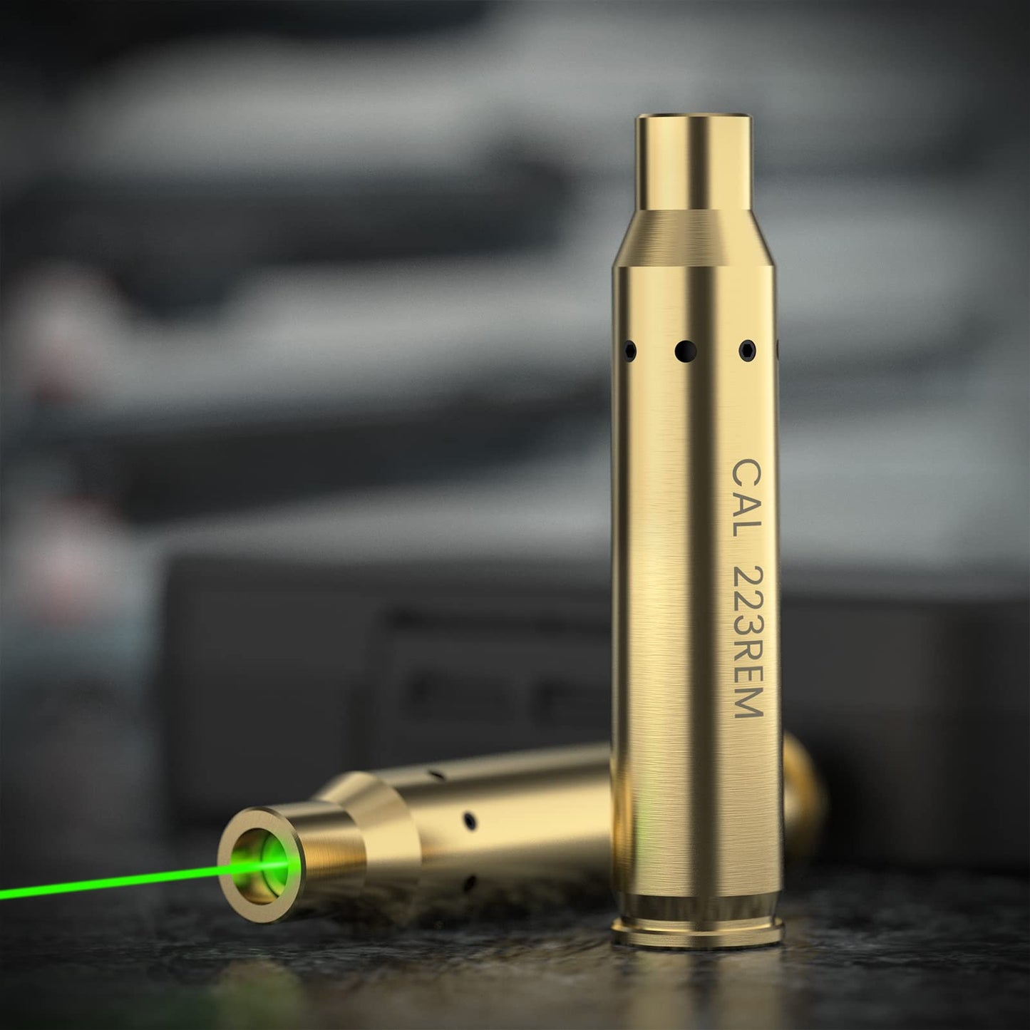 Feyachi 223 5.56 Laser Bore Sight .223 Rem 5.56mm NATO Red/Green Laser Boresighter for Cal 223 556 with 3 Sets of Batteries