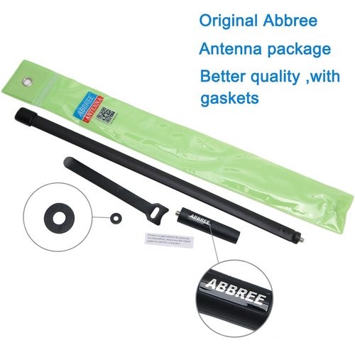 ABBREE SMA-Female Ham Radio Antenna VHF/UHF 18.8-inch 144/430MHz High Gain Foldable CS Tactical Antenna for Baofeng UV-5R BF-F8HP Pro 5RM K5PLUS GM21 AR-152 Quansheng K6 UVK5(8) Radio Accessories