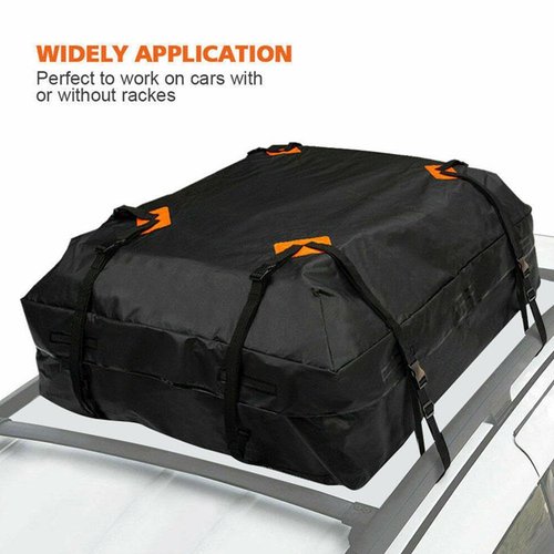 Cargo Carrier for Vehicle, Waterproof Roof Bag Top Luggage Storage Carriers, Foldable Car Rooftop Cargo Carrier Traveling Luggage Bag for All Cars (112X80X46cm 1set)