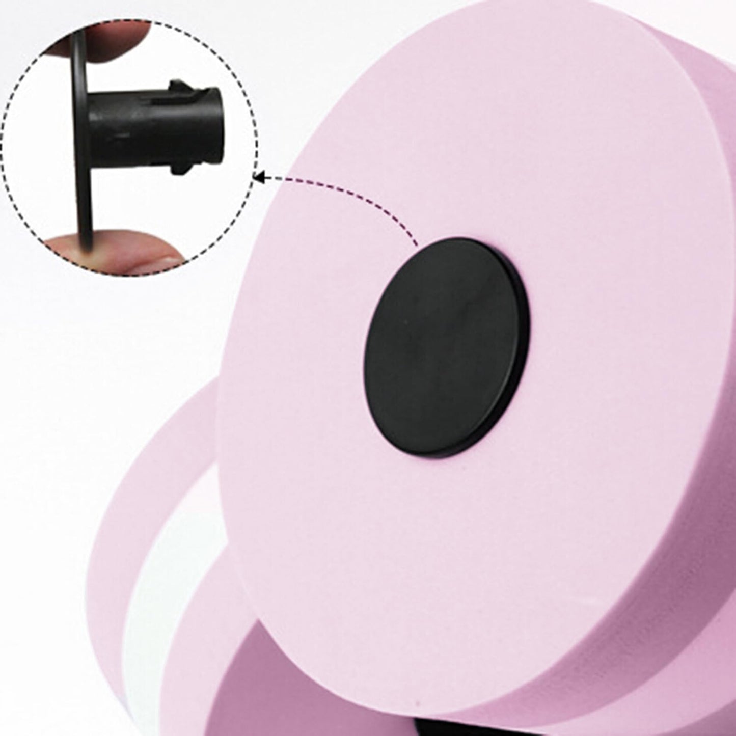 1Pcs Water Dumbbell, Eva Foam Pool Weights - Men Women Water Aerobic Weight Loss Equipment Pink