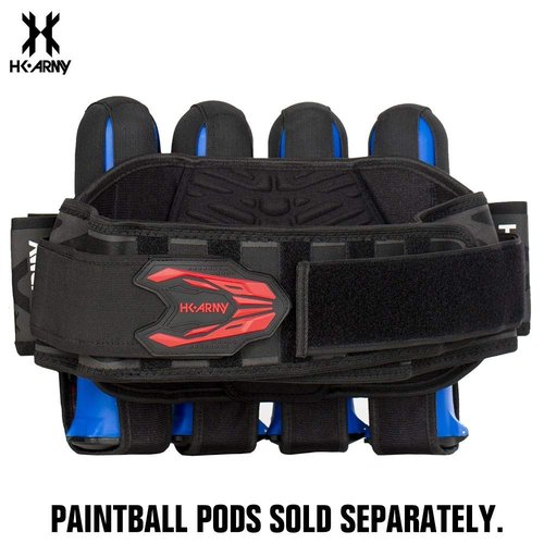 HK Army Magtek Paintball Harness Pod Pack 4+3 - Black/Red