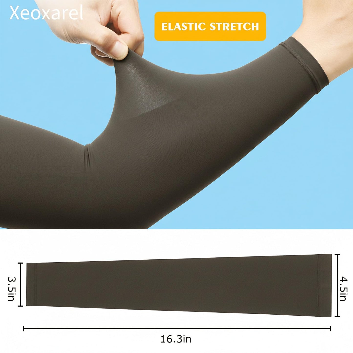 Xeoxarel 4 Pairs Arm Sleeves for Men and Women, Cooling UPF 50+ Sun Protection, Compression for Sports and Outdoor Activities