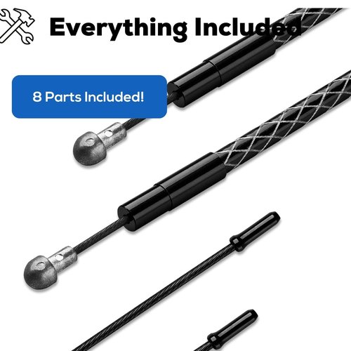 Corki Cycles Bike Brake Cable Set Pro - Upgraded Universal Road Bike Brake Cable Kit with Teflon-Coated Inner Lines
