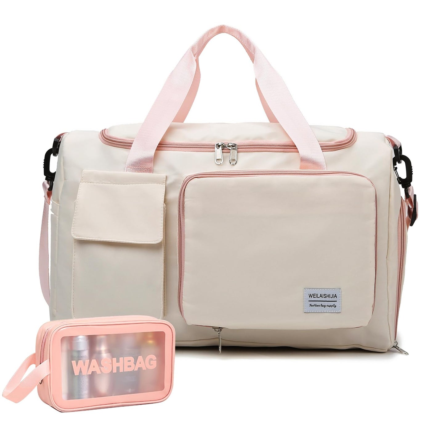 BEULPTN Small Gym Bag for Women, Waterproof Travel Duffel Bag with Shoe Compartment & Wet Pocket, Gym Tote Bag for Travel, Workout, Sport