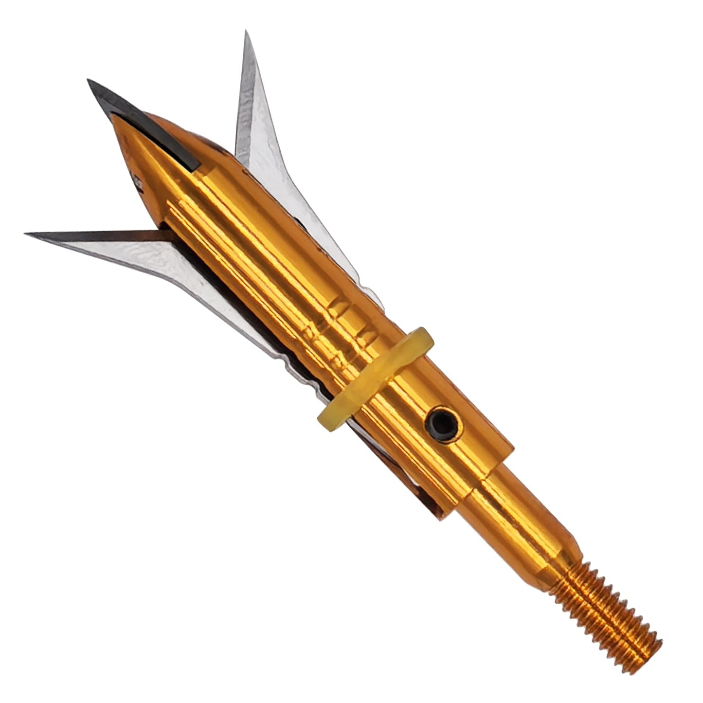 Flying Swifts Hunting Broadheads 12PK Cutting Blade Archery Broadhead 100Grain Screw-in Arrow Heads Arrow Tips Compatible with Traditional Bows and Compound Bow (Gold)