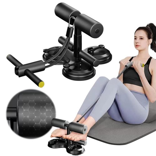 Sit Up Bar Foot Holder, Abs Workout Equipment Three Level ab Machine Thickened Foot Foam Stainless Steel, Adjustable Height Sit Up Exercise Equipment for Home Office Gym