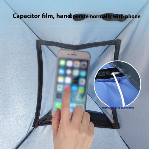Uveego Mini Head Sun Shelter Tent,360° Ventilation/No Assembly Require,Portable Head Sun Shelter Tent with Phone Holder,Mini Pop up Canopy,Shade Canopy for Pet,Laptop Sun Shelters (E, 32 * 20 * 22in)