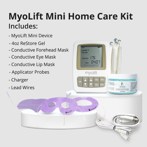 7E Wellness MyoLift Mini Microcurrent Facial Device - Non-Invasive Face Lift, Facial Skin Care Products for Anti Aging, Skin Tightening - Esthetician Supplies and Skin Care Tools - Up to 400 Microamps