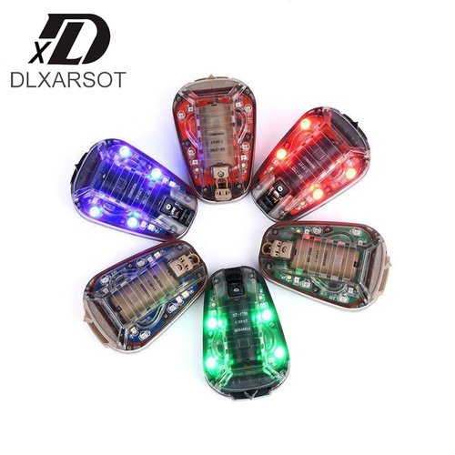 DLXARSOT Tactical Helmet Light Signal Light Military IFF Helmet Light Flashlight Survival Signal Light for Outdoor Sports with LED + IR/Strobe