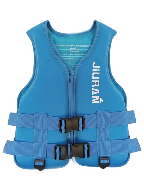 huraty Unisex Kayaking Safety Vest, Neoprene Buoyancy Jacket for Swimming Surfing Sailing Fishing, Adjustable Swim Vest with Secure Leg Straps(Blue, L)